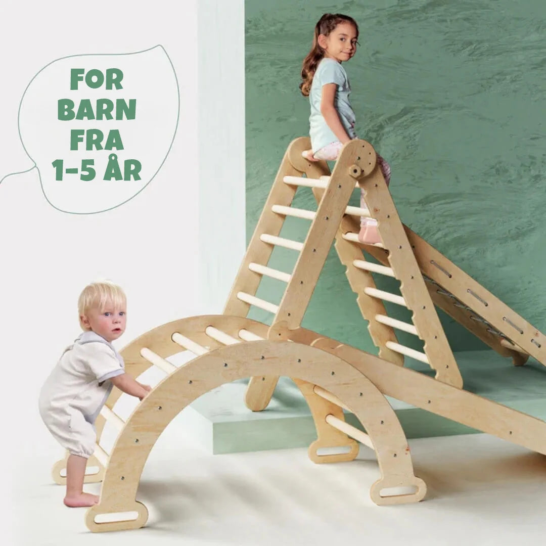 4-i-1 Montessori Klatrestativ med Nett - detaljbilde 8 - KUL KID