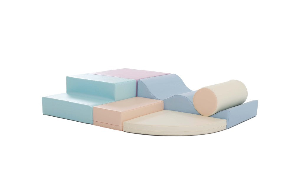 Klatresett i skum - Laurits (6 deler) – Pastel mix