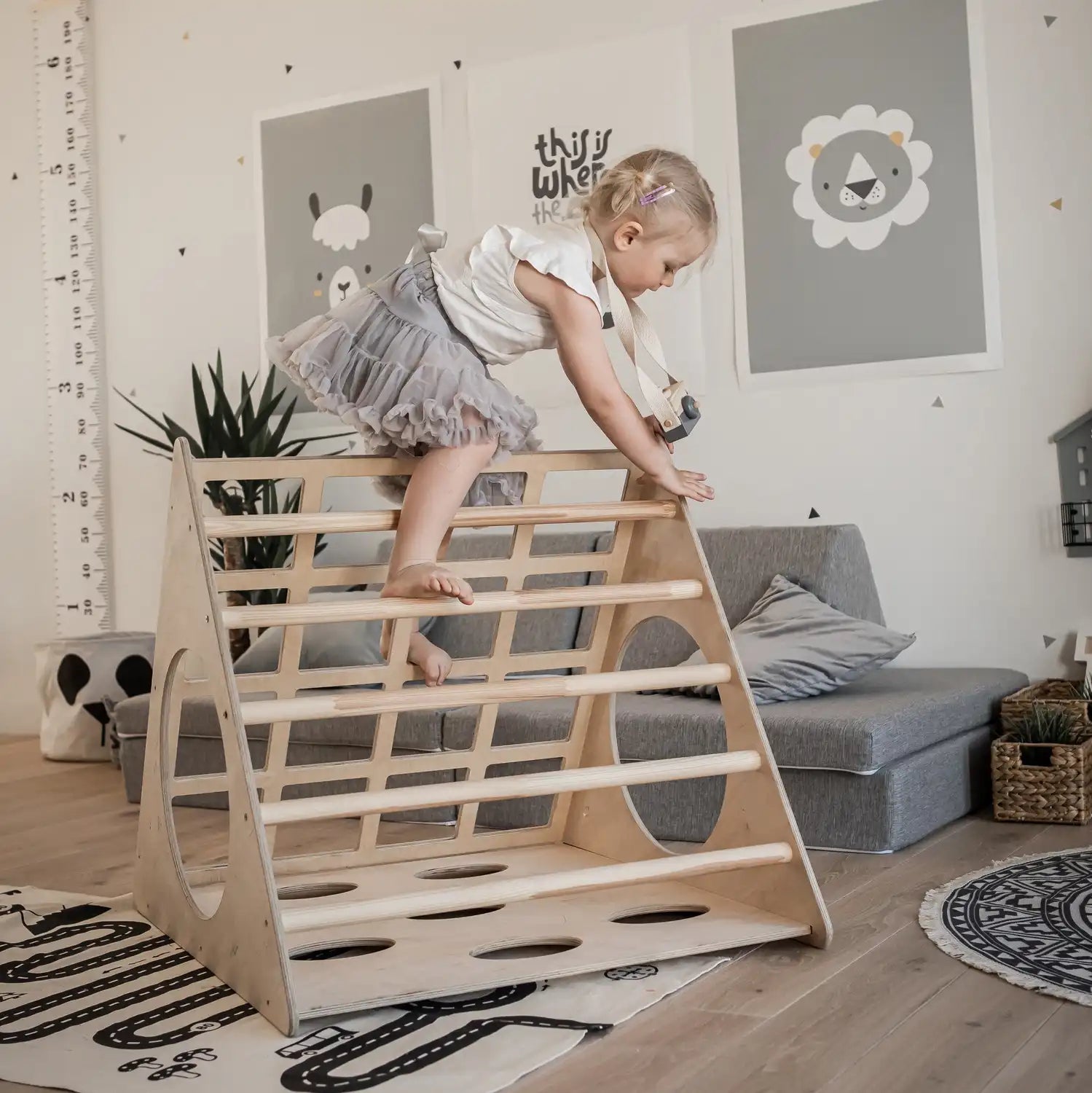 Klatreapparat 3-i-1 for barn - bilde 3 - KUL KID