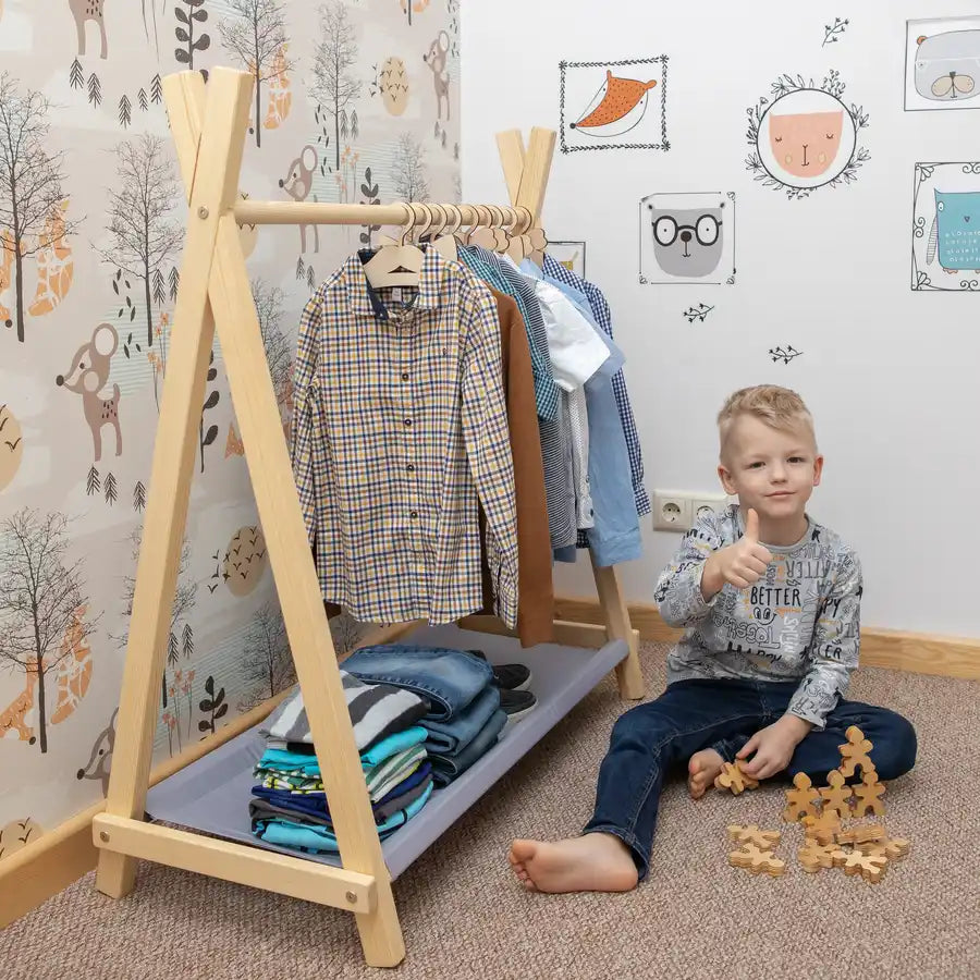 Klesstativ med oppbevaring - bilde 29 - KUL KID